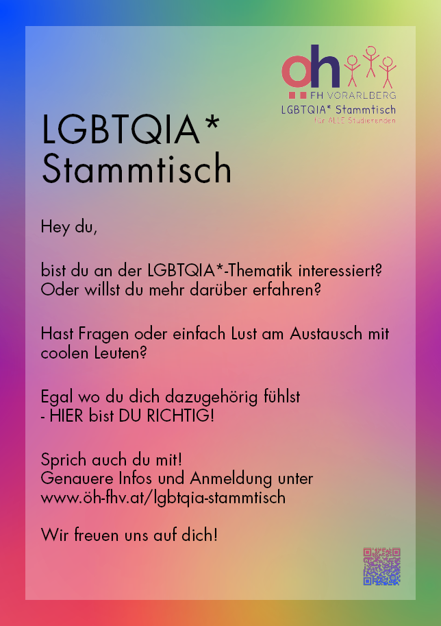 Poster of the LGBTQIA* Stammtisches